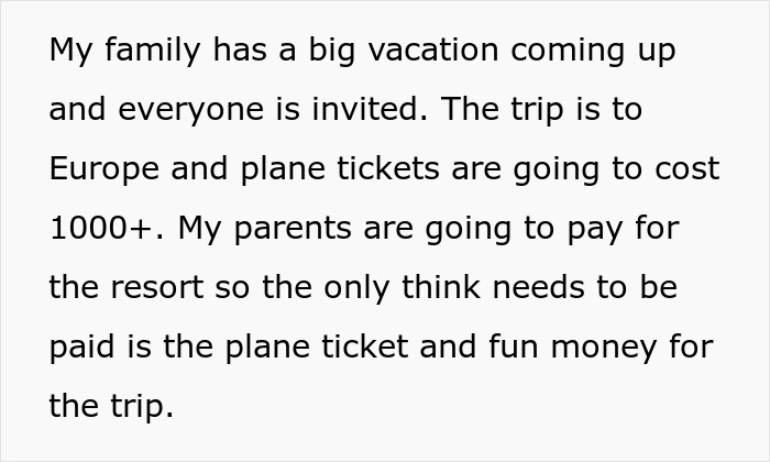 Husband Refuses To Buy Wife A Plane Ticket For Family Vacation: &ldquo;This Is Her Own Fault&rdquo;