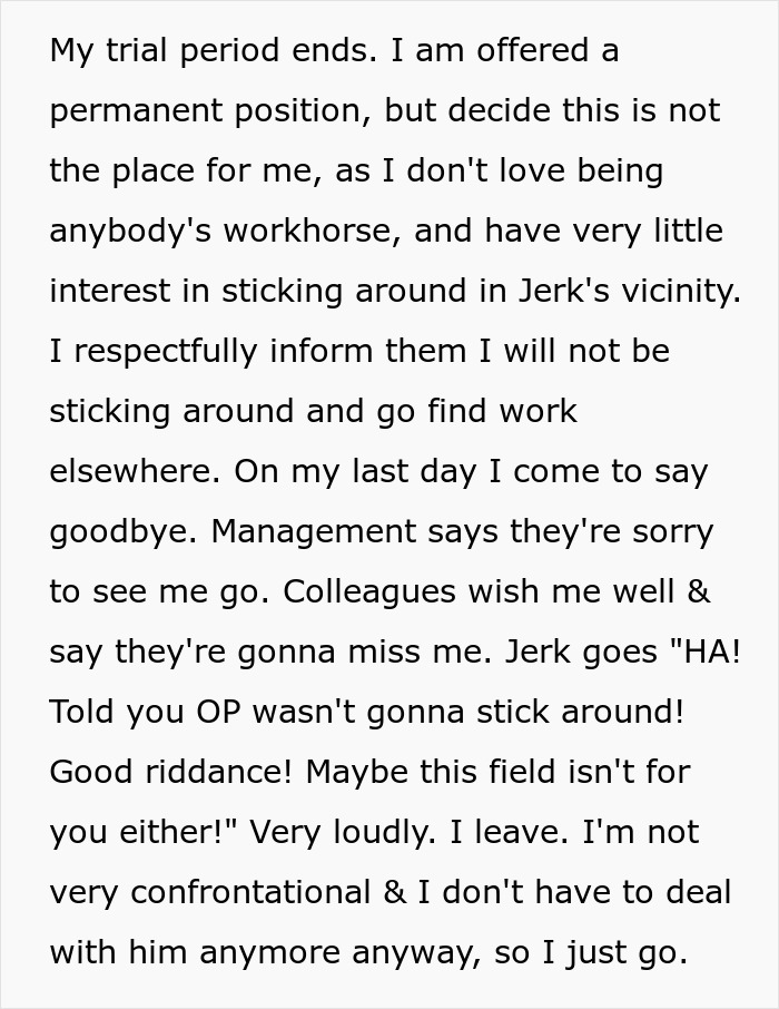 &ldquo;Good Riddance&rdquo;: Office Bully Thinks He Got The Last Laugh, Realizes He&rsquo;s Left With No Prospects