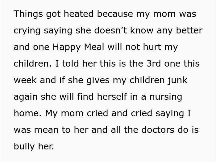 Woman Feeds Grandchildren Food From McDonald’s, Says “She Doesn’t Know Any Better” Woman Feeds Grandchildren Food From McDonald’s, Says “She Doesn’t Know Any Better”