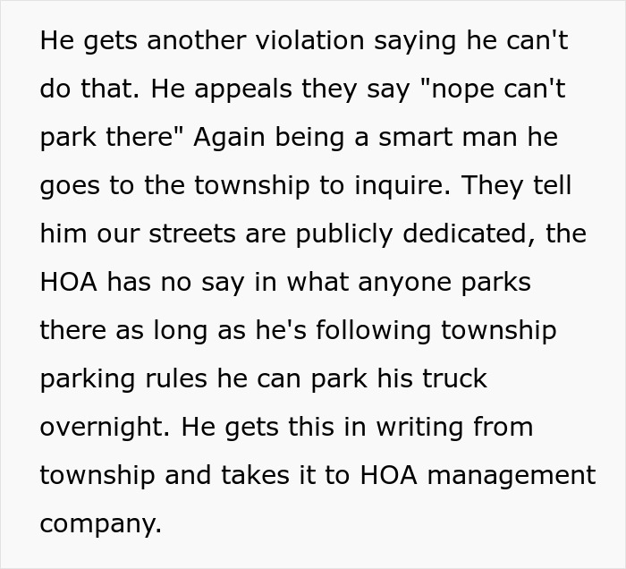 HOA Blocks Guy From Parking In His Driveway, Residents Hit Back, Turn Whole Street Into Parking Lot HOA Blocks Guy From Parking In His Driveway, Residents Hit Back, Turn Whole Street Into Parking Lot