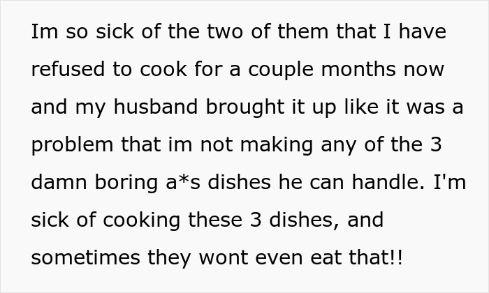 &ldquo;I Am Fed Up&rdquo;: Wife Stops Cooking For Picky Husband And Son, Finds Unexpected Peace