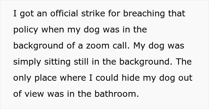&ldquo;My Dog Was Simply Sitting&rdquo;: Worker Maliciously Complies With No-Dogs Home Office Policy