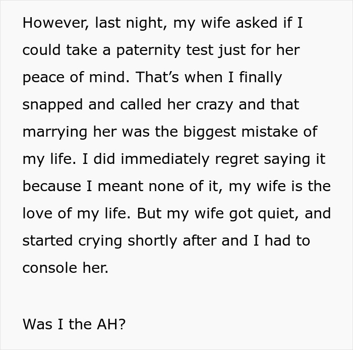 Man Loses It When Wife Asks Him To Do A Paternity Test For His Sister’s Kid, Regrets His Reaction Man Loses It When Wife Asks Him To Do A Paternity Test For His Sister’s Kid, Regrets His Reaction