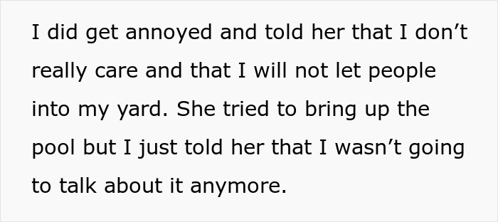 Couple Wants To Enjoy Their Yard And Pool, Neighbors Want A Piece Of It, Livid When A Fence Appears Couple Wants To Enjoy Their Yard And Pool, Neighbors Want A Piece Of It, Livid When A Fence Appears