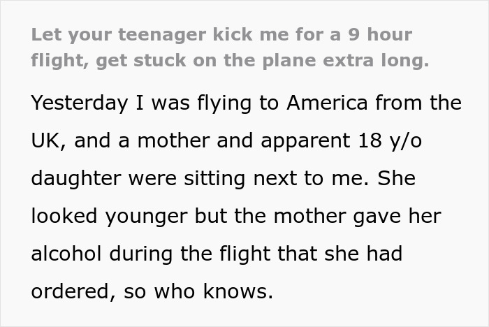 Passenger Endures Nightmare Flight, Gives Entitled Family A Taste Of Their Own Medicine Passenger Endures Nightmare Flight, Gives Entitled Family A Taste Of Their Own Medicine