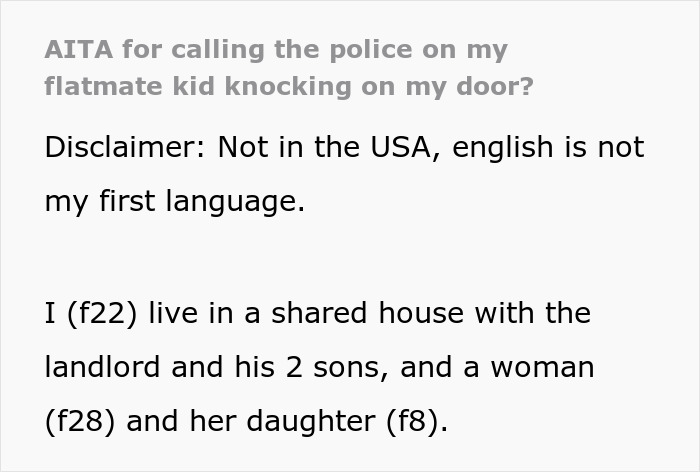 Woman Wakes Up To Her Flatmate&rsquo;s Kid Screaming At Her Door At 2AM, Calls The Police