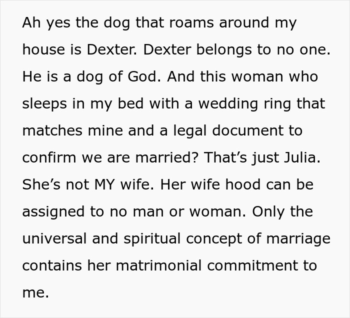 Man Gets Accused Of Being Possessive And Controlling For Referring To His Wife As “My Wife” Man Gets Accused Of Being Possessive And Controlling For Referring To His Wife As “My Wife”