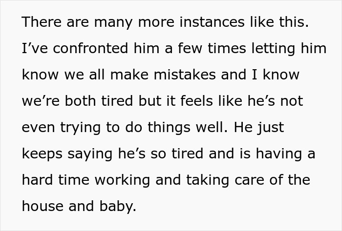 Man Faces The Consequences Of His Weaponized Incompetence He Used Against His Postpartum Wife Man Faces The Consequences Of His Weaponized Incompetence He Used Against His Postpartum Wife