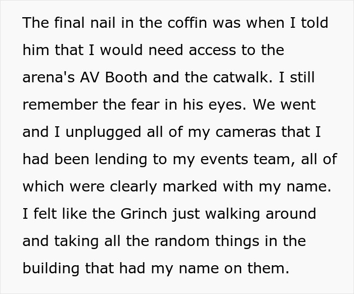 &ldquo;Only Take Things That Are Yours&rdquo;: Fired Worker Does As Told, Cripples Company Into Bankruptcy
