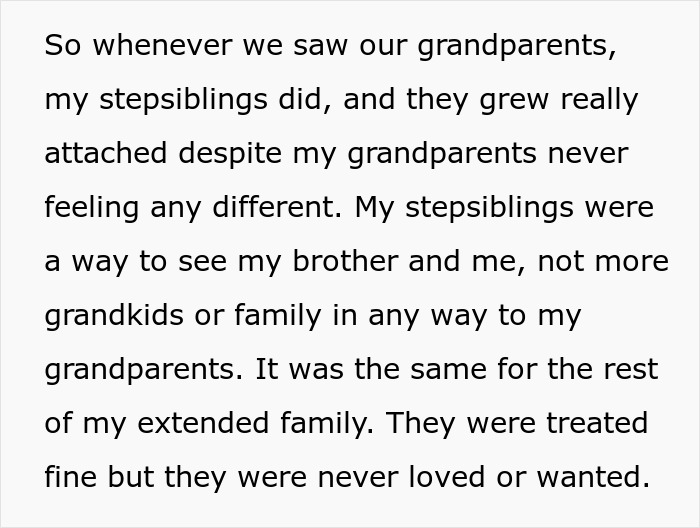 “AITA For Blaming Dad And Stepmom For Stepsiblings Thinking They Would Get Grandkid Inheritance?” “AITA For Blaming Dad And Stepmom For Stepsiblings Thinking They Would Get Grandkid Inheritance?”
