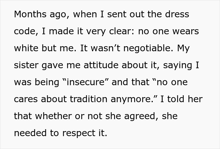 “To Test Me In The Worst Way Possible”: Bride Kicks Sister Out Of Her Wedding Over Her Dress “To Test Me In The Worst Way Possible”: Bride Kicks Sister Out Of Her Wedding Over Her Dress