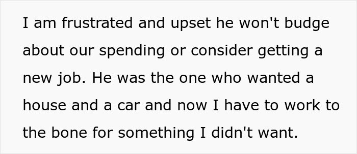 “I’m Sick And Tired”: Woman Fed Up With Frugal Husband Just Wants To Enjoy Her Salary Herself “I’m Sick And Tired”: Woman Fed Up With Frugal Husband Just Wants To Enjoy Her Salary Herself