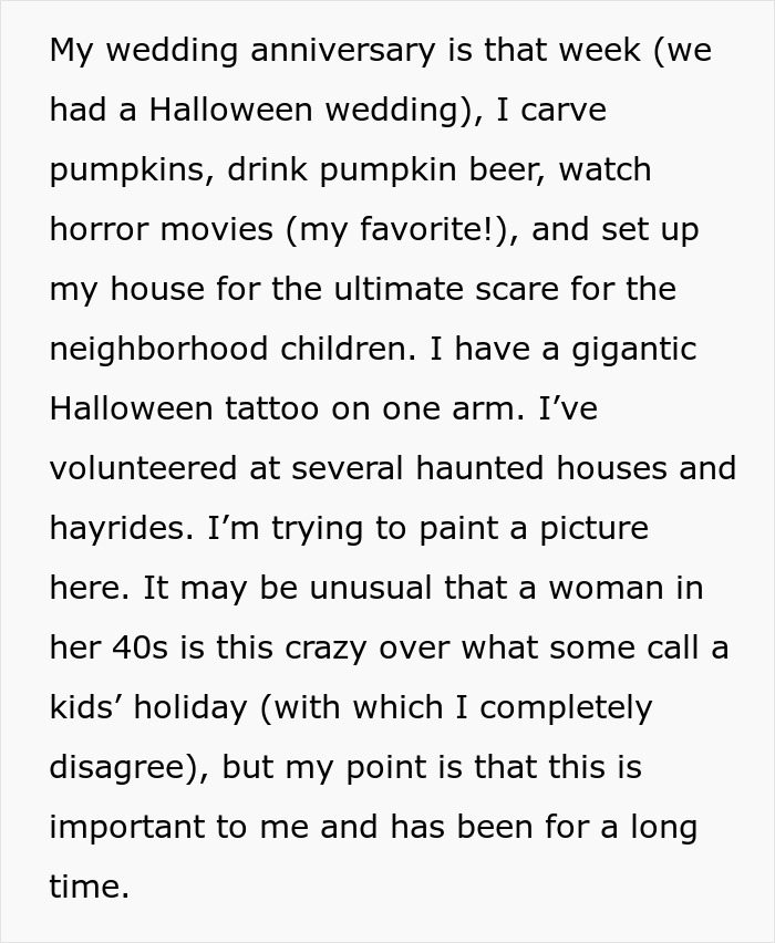 Avid Halloween Lover Gets Hugely Upset Over Prospect Of Working On The Holiday, Drama Ensues