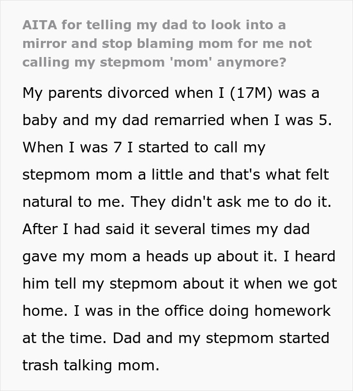 Dad, Stepmom Mock Teen&rsquo;s Bio Mom, Kid Overhears Them, Quits Calling Stepmom &ldquo;Mom&rdquo; For Good