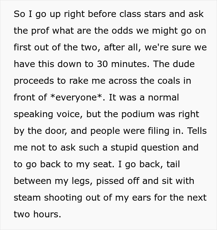 Students Turn Professor's Strict Scheduling Rules Against Him In Perfectly Timed Move