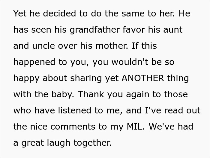"Too Bad For Her": Ex-Husband And Mistress Think They're Getting MIL's Money, Are Very Wrong "Too Bad For Her": Ex-Husband And Mistress Think They're Getting MIL's Money, Are Very Wrong