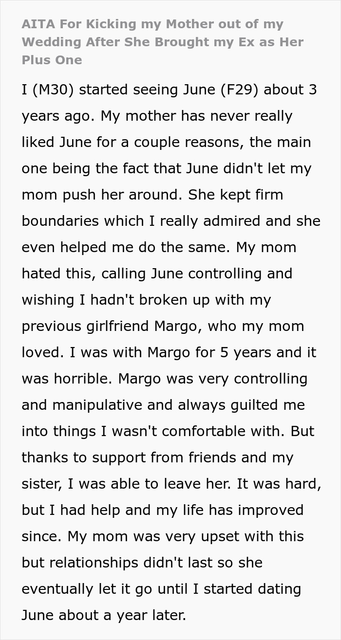 Mom&rsquo;s Last Attempt At Breaking Up Newlyweds Ends In Her Getting Kicked Out Of The Wedding