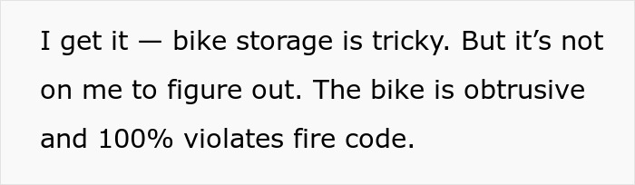 Guy Sick Of Lady's Bike Blocking Hall, Gets It Removed By Property Management As She Won't Listen Guy Sick Of Lady's Bike Blocking Hall, Gets It Removed By Property Management As She Won't Listen