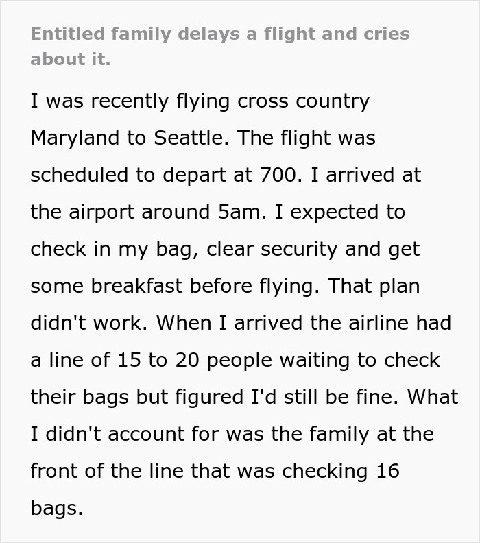 Chaos Ensues At Airport After Entitled Family Check In 16 Bags: "Walked Away In Tears"