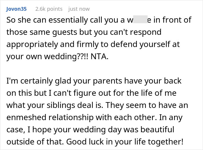 Envious Woman Tries To Hurt Sister At Her Own Wedding, Faces Harsh Backlash In Return