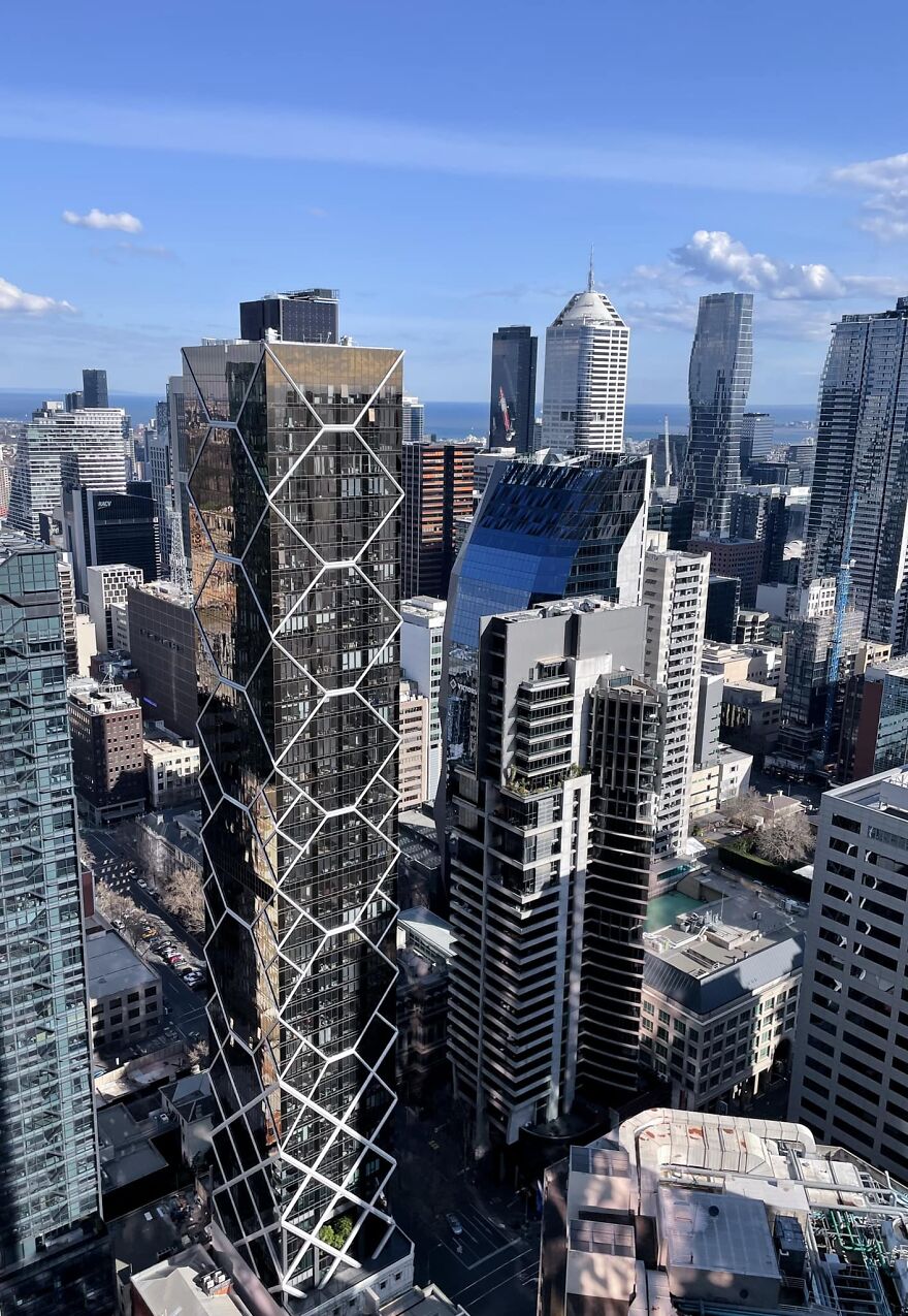 View From My 51st Story Apartment In The Heart Of The Cbd In Melbourne, Australia. Blessed To Wake Up To This Everyday