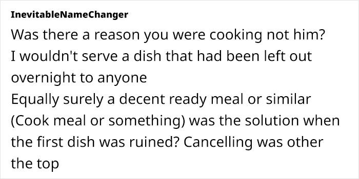 Man Ruins The Food His Wife Spent 3.5 Hours Making, Then Cancels Dinner To Her Utter Dislike Man Ruins The Food His Wife Spent 3.5 Hours Making, Then Cancels Dinner To Her Utter Dislike