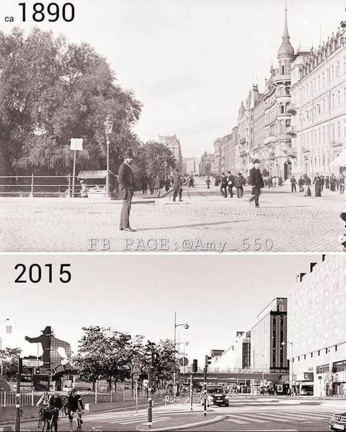 Vasagatan In Stockholm: Transformation Over Time