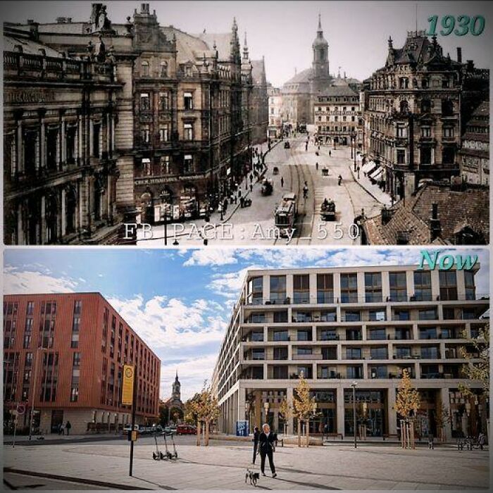 Dresden, Then vs. Now