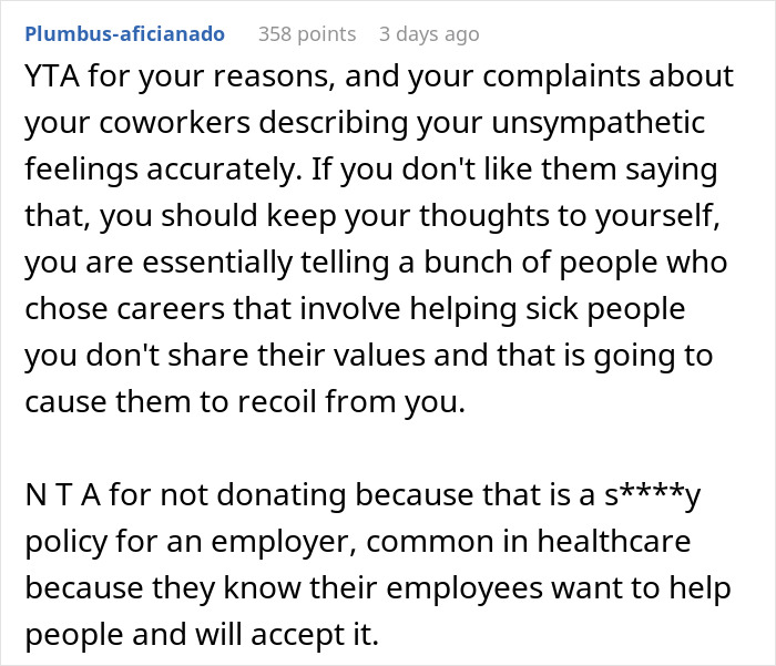 "I&rsquo;m Not Actually Sympathetic To Her Situation": Person Doesn't Donate PTO To Dying Coworker