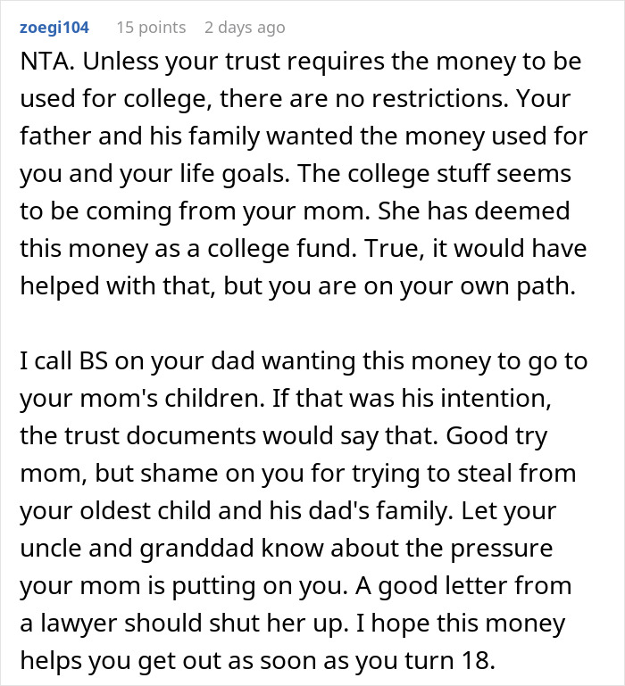 Teen Faces Family’s Guilt Trip Over His Inheritance, Refuses To Share It With “Random Kids” Teen Faces Family’s Guilt Trip Over His Inheritance, Refuses To Share It With “Random Kids”