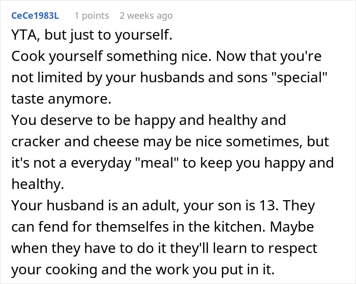 &ldquo;I Am Fed Up&rdquo;: Wife Stops Cooking For Picky Husband And Son, Finds Unexpected Peace