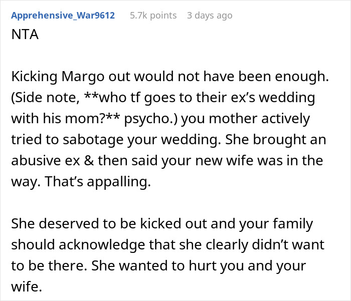 Mom&rsquo;s Last Attempt At Breaking Up Newlyweds Ends In Her Getting Kicked Out Of The Wedding