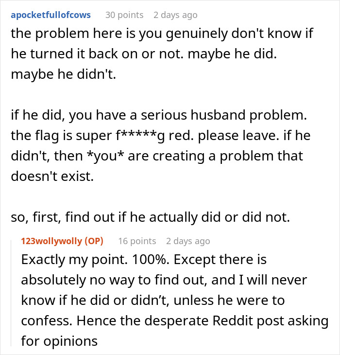 Woman Suspects Hubby Turned On Soft Water To &ldquo;Test&rdquo; Her Eczema, Worries About Her Marriage