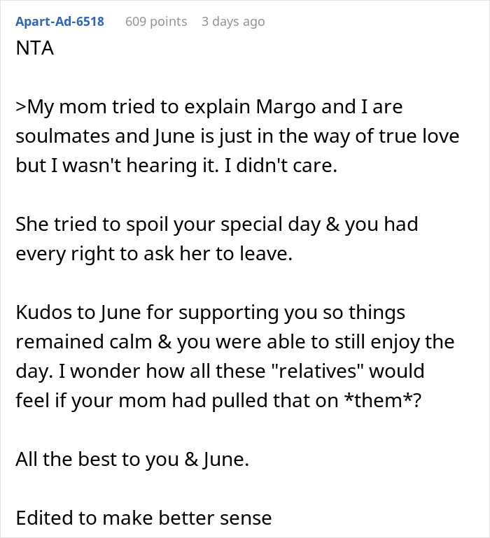 Mom&rsquo;s Last Attempt At Breaking Up Newlyweds Ends In Her Getting Kicked Out Of The Wedding