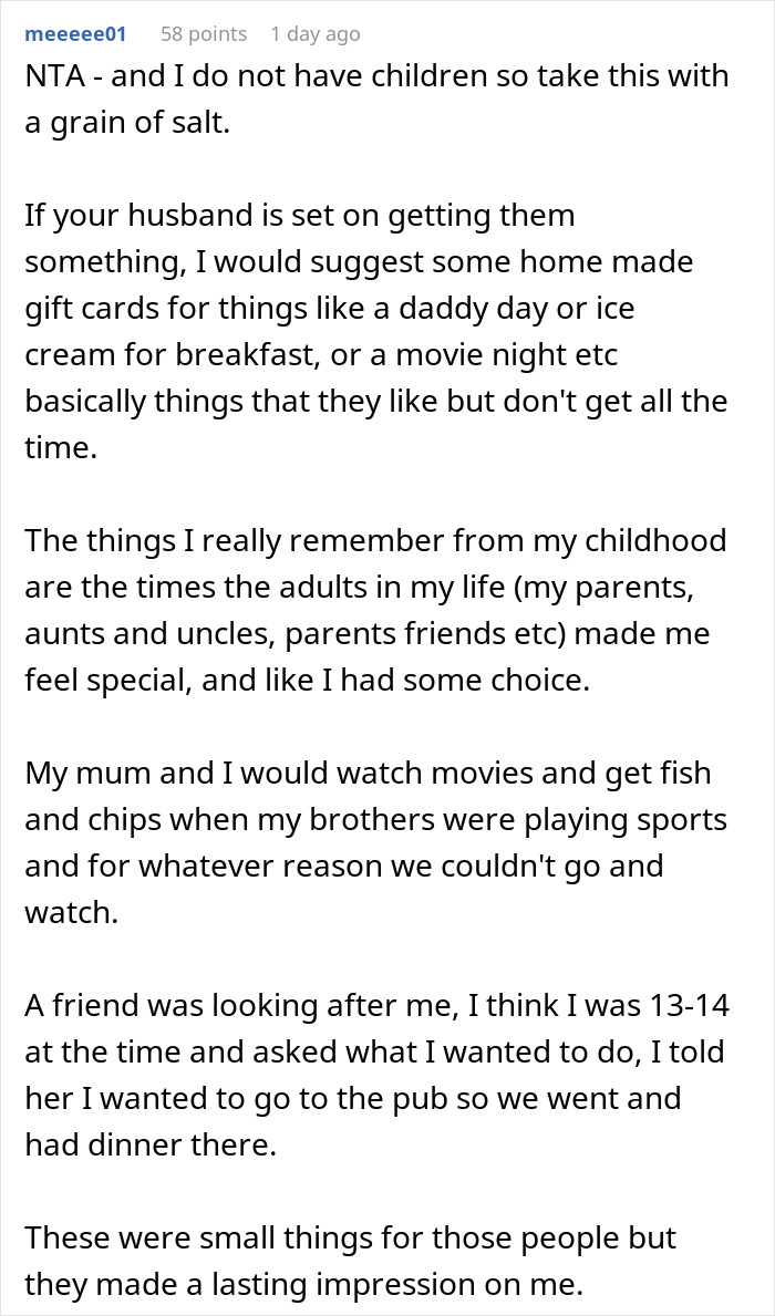 "They Weren't Excited": Woman Refuses To Give Stepdaughters Expensive Gifts "They Weren't Excited": Woman Refuses To Give Stepdaughters Expensive Gifts