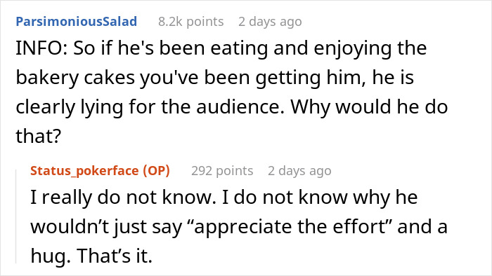 Wife Promises She Will Never Bake Again After Husband's Tantrum On His And Her Birthday Wife Promises She Will Never Bake Again After Husband's Tantrum On His And Her Birthday