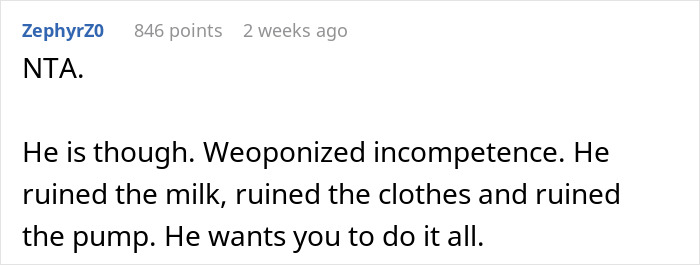 Man Faces The Consequences Of His Weaponized Incompetence He Used Against His Postpartum Wife Man Faces The Consequences Of His Weaponized Incompetence He Used Against His Postpartum Wife