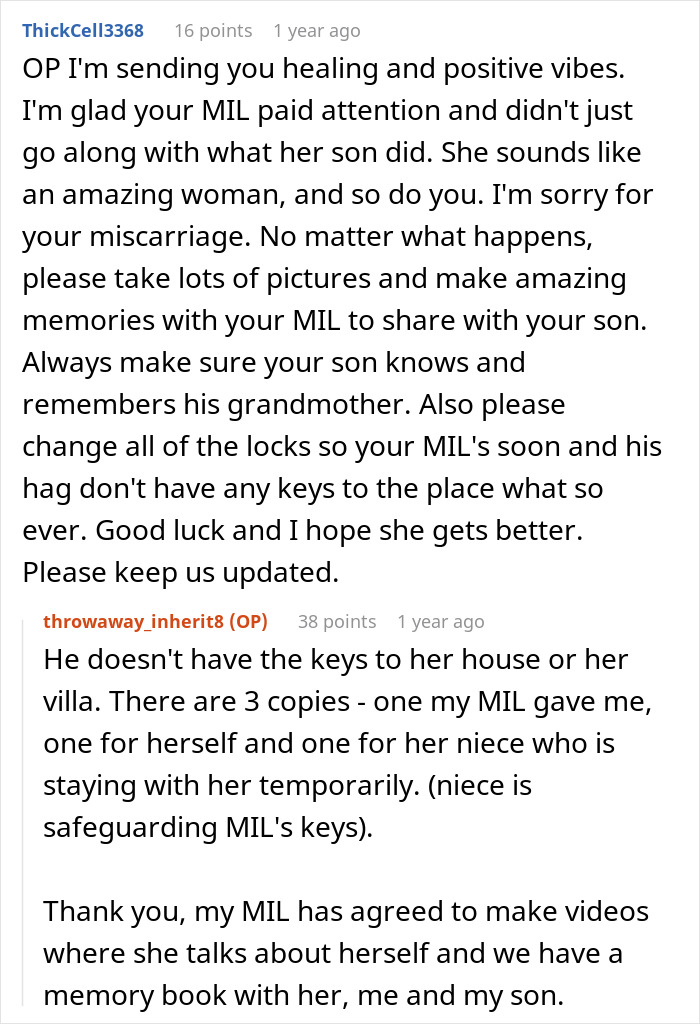 "Too Bad For Her": Ex-Husband And Mistress Think They're Getting MIL's Money, Are Very Wrong "Too Bad For Her": Ex-Husband And Mistress Think They're Getting MIL's Money, Are Very Wrong