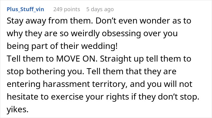 Man Cheats On GF With Her Best Friend, They Harass Her When She Refuses To Attend Their Wedding