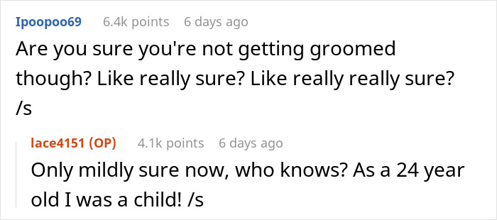Woman Won&rsquo;t Drop The Idea That Her 30YO Coworker Was Groomed At 24YO, Gets To Talk To HR