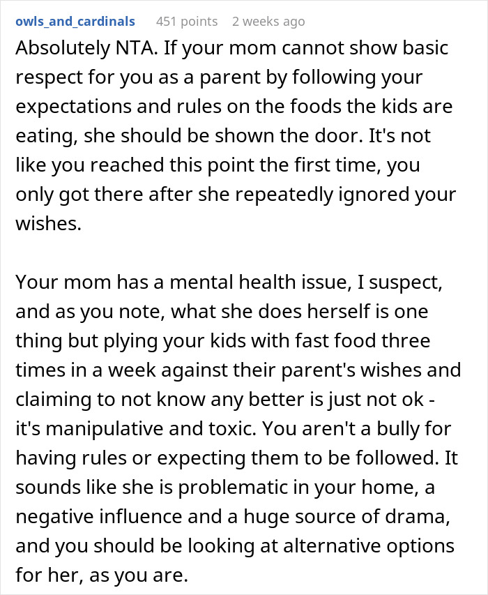 Woman Feeds Grandchildren Food From McDonald’s, Says “She Doesn’t Know Any Better” Woman Feeds Grandchildren Food From McDonald’s, Says “She Doesn’t Know Any Better”