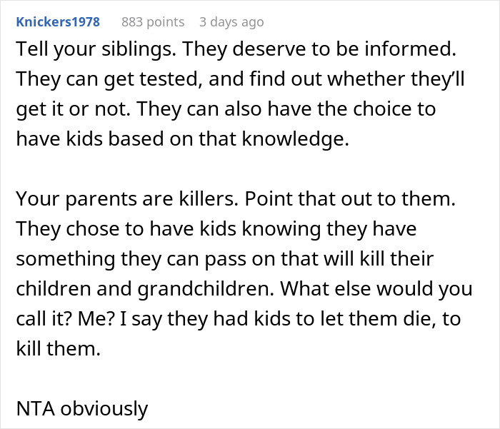 Woman Learns A Secret Parents Have Been Hiding For 28 Yrs, They Beg Her Not To Tell Her Siblings Woman Learns A Secret Parents Have Been Hiding For 28 Yrs, They Beg Her Not To Tell Her Siblings