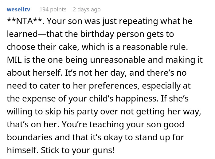 MIL Insists 5YO Change His B-Day Cake As She Doesn&rsquo;t Like Chocolate, Is Stunned When He Refuses