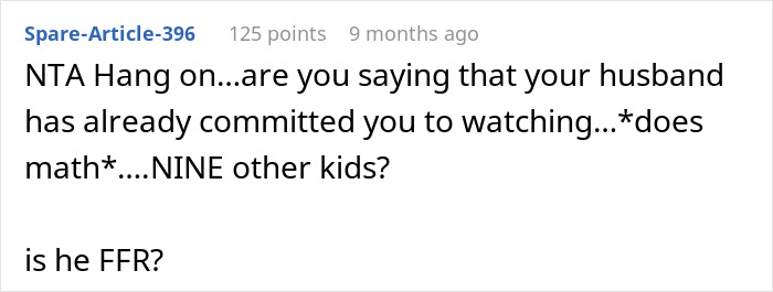 Husband Confused Why His Wife Refuses To Babysit His Ex-Wife&rsquo;s 9 Children