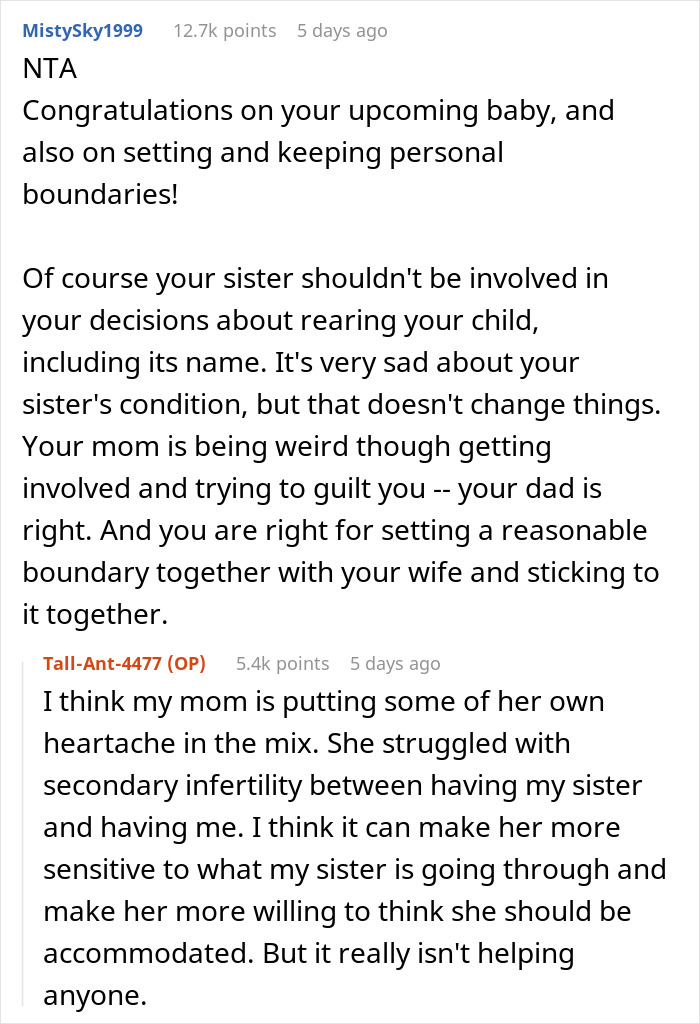 Woman Wants To Name Brother&rsquo;s Baby, Cries After Getting A Reality Check