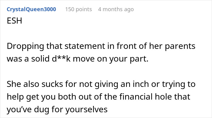 Man Threatens Wife With Divorce During Dinner With Her Parents, Watches It All Fall Apart 