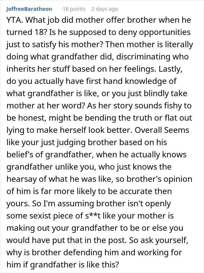 Man Can’t Understand Why He Didn’t Get Equal Inheritance, Gets A Reality Check From Sister Man Can’t Understand Why He Didn’t Get Equal Inheritance, Gets A Reality Check From Sister