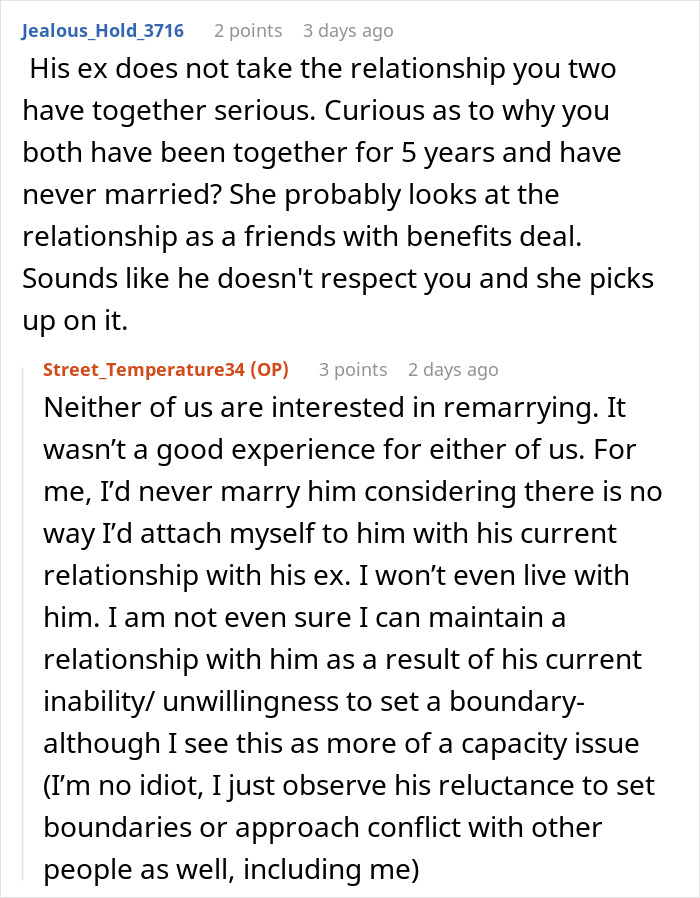 Ex-Wife Keeps Inviting Herself On Couple's Trips, Guy's GF Gets Mad And Forces Him To Make A Choice Ex-Wife Keeps Inviting Herself On Couple's Trips, Guy's GF Gets Mad And Forces Him To Make A Choice