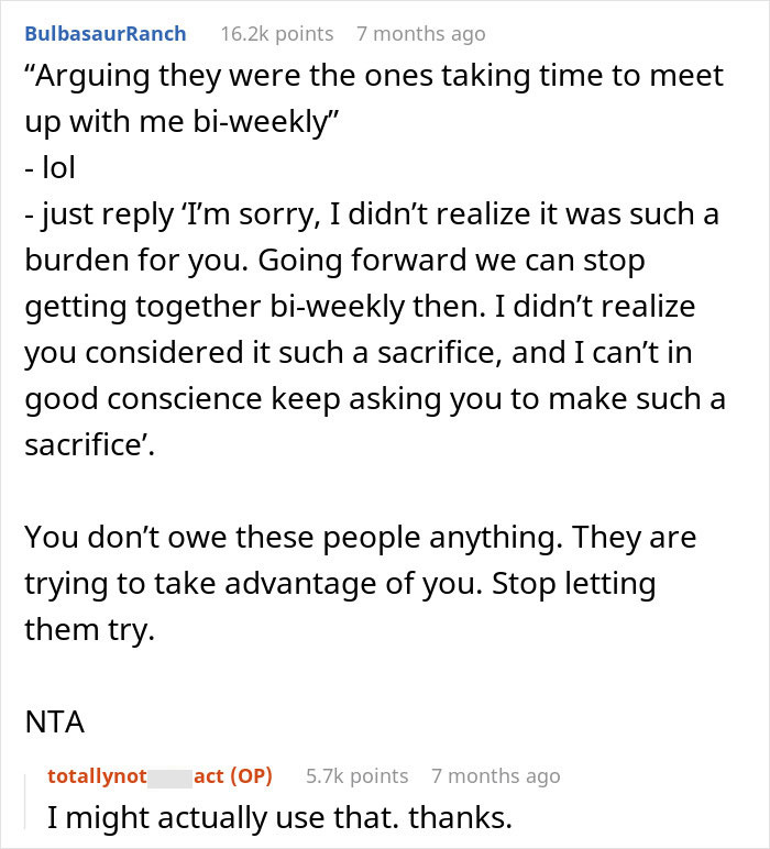 Reddit comment thread discussing a man refusing to treat fiancée’s family to dinners due to low tipping habits. Reddit comment thread discussing a man refusing to treat fiancée’s family to dinners due to low tipping habits.