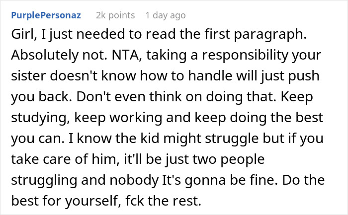 &ldquo;[Am I The Jerk] For Telling My Sister I Won&rsquo;t Raise Her Child After She Abandoned Him?&rdquo;